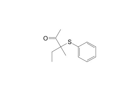2-Pentanone, 3-methyl-3-(phenylthio)-