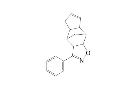 3a,4,4a,7a,8,8,a-hexahydro-3-phenyl-4,8-methano-7H-indeno[5,6-d]isoxazole
