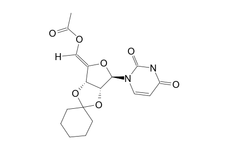 (Z)-1-(5-O-ACETYL-2,3-O-CYCLOHEXYLIDENE-BETA-D-ERYTHRO-PENT-4-ENOFURANOSYL)-URACIL