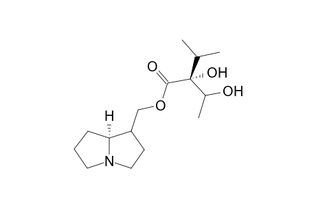 (2'-.alpha.)-1-[(2',3'-Dihydroxy-2'-<isopropyl>butanoyl)methoxy]-pyrrolizidine