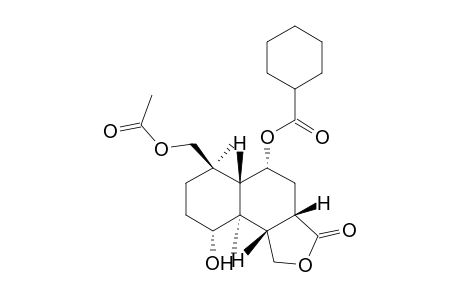 Naphtho[1,2-c]furan-3(1H)-one, 6-[(acetyloxy)methyl]-5-[(cyclohexylcarbonyl)oxy]decahydro-9-hydroxy- 6,9a-dimethyl-, [3aS-(3a.alpha.,5.beta.,5a.alpha.,6.alpha.,9.beta.,9a.beta.,9b.alpha.)]-