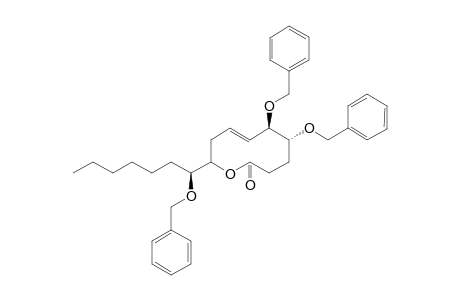 (5R,6R,7E,10S)-10-[(1'S)-1'-Benzyloxyheptyl]-5,6-dibenzyloxy-3,4,5,6,9,10-hexahydro-2H-oxecin-2-one