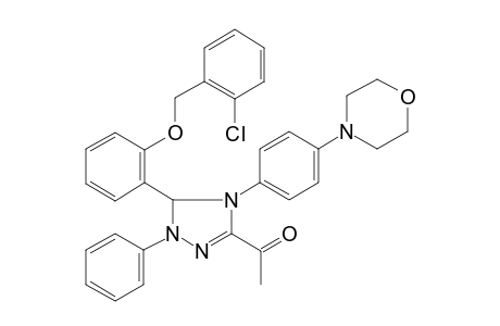 1-[3-[2-(2-chlorobenzyl)oxyphenyl]-4-(4-morpholinophenyl)-2-phenyl-3H-1,2,4-triazol-5-yl]ethanone