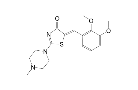 (5Z)-5-(2,3-dimethoxybenzylidene)-2-(4-methyl-1-piperazinyl)-1,3-thiazol-4(5H)-one
