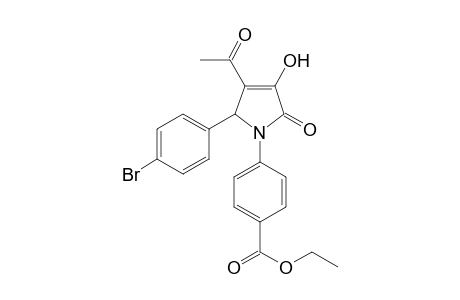 4-[3-acetyl-2-(4-bromophenyl)-4-hydroxy-5-keto-3-pyrrolin-1-yl]benzoic acid ethyl ester