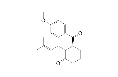 (S,R)-2-(Isopent-2-en-1-yl)-3-(4'-methoxybenzoyl)cyclohexanone