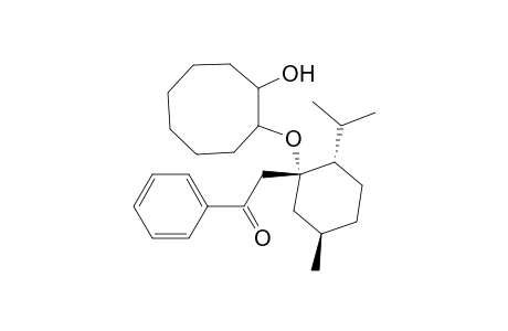Ethanone, 2-[1-[(2-hydroxycyclooctyl)oxy]-5-methyl-2-(1-methylethyl)cyclohexyl]-1-phenyl-, [1R-[1.alpha.(1S*,2R*),2.alpha.,5.beta.]]-