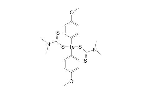DIMETHOXYPHENYL-BIS-(N,N-DIMETHYLDITHIOCARBAMATO)-TELLURIUM(IV)