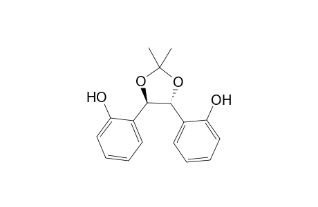 (4R,5R)-4,5-Bis(2-hydroxyphenyl)-2,2-dimethyl-1,3-dioxolane