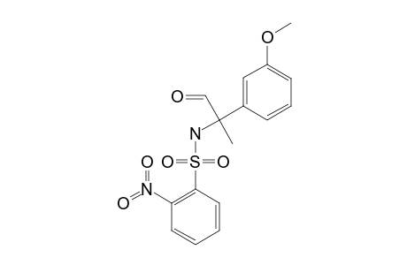 (+)-2-(3'-METHOXYPHENYL)-2-(2''-NITROBENZENE)-SULFONYLAMINOPROPIONALDEHYDE