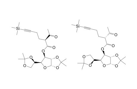 (1,2;5,6-DI-O-ISOPROPYLIDENE-ALPHA-D-GLUCOFURANOS-3-O-YL)-2-ACETYL-6-TRIMETHYLSILYL-5-HEXYNOATE