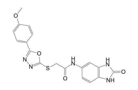 acetamide, N-(2,3-dihydro-2-oxo-1H-benzimidazol-5-yl)-2-[[5-(4-methoxyphenyl)-1,3,4-oxadiazol-2-yl]thio]-