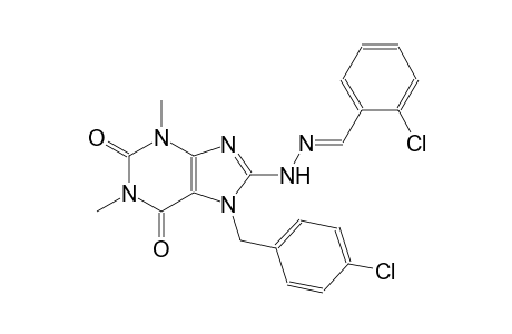 2-chlorobenzaldehyde [7-(4-chlorobenzyl)-1,3-dimethyl-2,6-dioxo-2,3,6,7-tetrahydro-1H-purin-8-yl]hydrazone