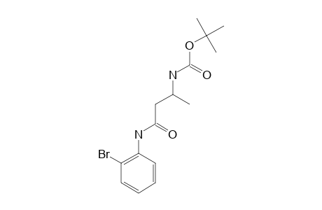 N-[3-[(2-bromophenyl)amino]-3-keto-1-methyl-propyl]carbamic acid tert-butyl ester