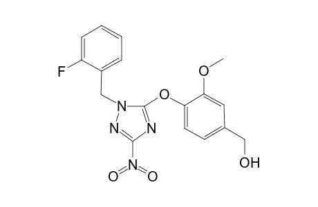 Benzenemethanol, 4-[[1-[(2-fluorophenyl)methyl]-3-nitro-1H-1,2,4-triazol-5-yl]oxy]-3-methoxy-