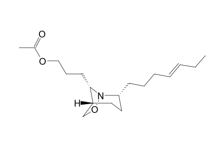 (2R*,5S*,8S*)-8-(3-Acetoxypropyl)-2-[(Z)-(hept-4-enyl)-7-oxa-1-azabicyclo[3.2.1]octane
