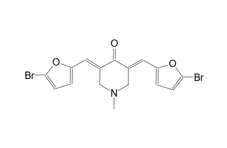 (3E,5E)-3,5-bis[(5-bromo-2-furyl)methylene]-1-methyl-4-piperidinone
