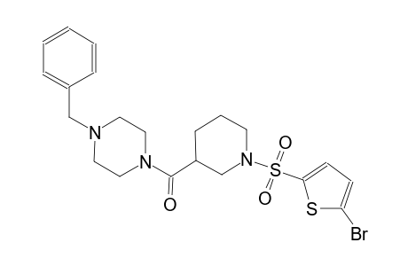 1-benzyl-4-({1-[(5-bromo-2-thienyl)sulfonyl]-3-piperidinyl}carbonyl)piperazine