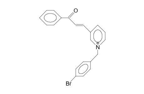 3-(4-Bromo-benzyl)-3-azonia-chalcone cation