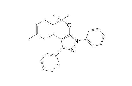 (5aRS,9aSR)-5,5,8-trimethyl-1,3-diphenyl-3,5,5a,6,9,9a-hexahydro[2]benzopyrano[3,4-c]pyrazole