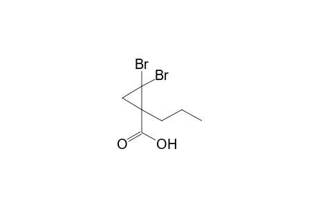 (2,2-Dibromo-1-propylcyclopropane)carboxylic acid