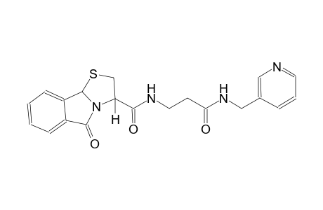 thiazolo[2,3-a]isoindole-3-carboxamide, 2,3,5,9b-tetrahydro-5-oxo-N-[3-oxo-3-[(3-pyridinylmethyl)amino]propyl]-, (3R)-