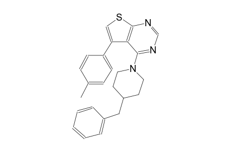 thieno[2,3-d]pyrimidine, 5-(4-methylphenyl)-4-[4-(phenylmethyl)-1-piperidinyl]-