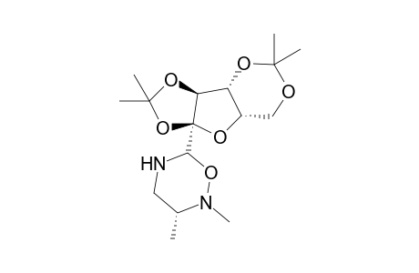(-)cis-6-(2-Deoxy-3,5-O-isopropylidene-1,2-isopropyldioxy-.beta.,L-xylo-furanosyl)-2,3-dimethyl-1,2,5-oxadiazinane