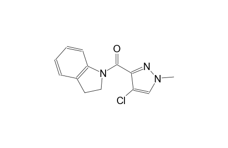 (4-Chloro-1-methyl-1H-pyrazol-3-yl)-(2,3-dihydro-indol-1-yl)-methanone