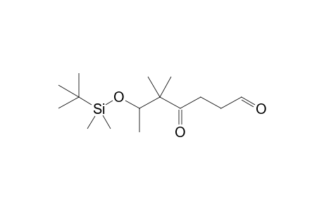6-(tert-butyldimethylsilyloxy)-5,5-dimethyl-4-oxoheptanal