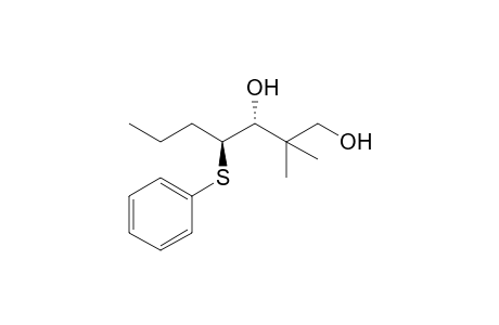 (3R,4S)-2,2-dimethyl-4-(phenylthio)heptane-1,3-diol