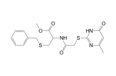 2-[[2-[(6-methyl-4-oxo-1H-pyrimidin-2-yl)thio]-1-oxoethyl]amino]-3-(phenylmethylthio)propanoic acid methyl ester