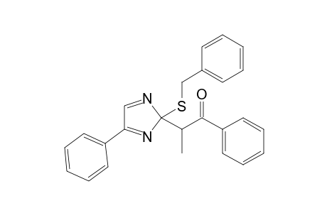 2-(2-Benzylsulfanyl-4-phenylimidazol-2-yl)-1-phenylpropan-1-one