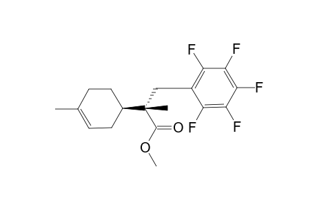2-Methyl-5-[1'-methyl-1'-methoxycarbonyl-1'-(pentafliuorophenylmethyl)methyl]cyclohexene