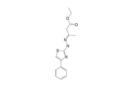 ETHYL-3-[(4-PHENYL-2-THIAZOLYL)-HYDRAZONO]-BUTANOATE