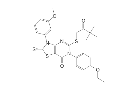 thiazolo[4,5-d]pyrimidin-7(6H)-one, 5-[(3,3-dimethyl-2-oxobutyl)thio]-6-(4-ethoxyphenyl)-2,3-dihydro-3-(3-methoxyphenyl)-2-thioxo-