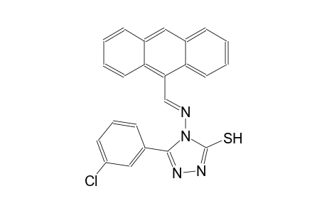 4-{[(E)-9-anthrylmethylidene]amino}-5-(3-chlorophenyl)-4H-1,2,4-triazole-3-thiol