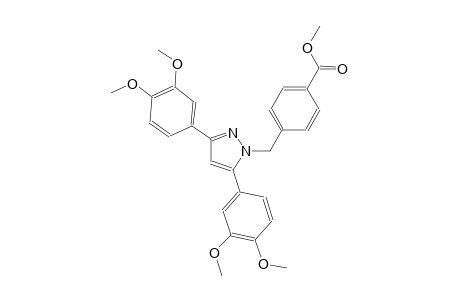 methyl 4-{[3,5-bis(3,4-dimethoxyphenyl)-1H-pyrazol-1-yl]methyl}benzoate