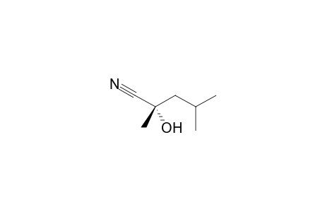 (S)-2-Hydroxy-2,4-dimethylpentanenitrile