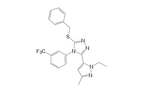 3-(benzylthio)-5-(1-ethyl-3-methylpyrazol-5-yl)-4-(alpha,alpha,alpha-trifluoro-m-tolyl)-4H-1,2,4-triazole