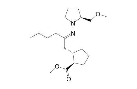 (+)-(2S,1"R,2"S)-1-{-1'-[2"-(Methoxycarbonyl) cyclopentylmethyl ] pentylideneamino }-2-(methoxymethyl) pyrrolidine