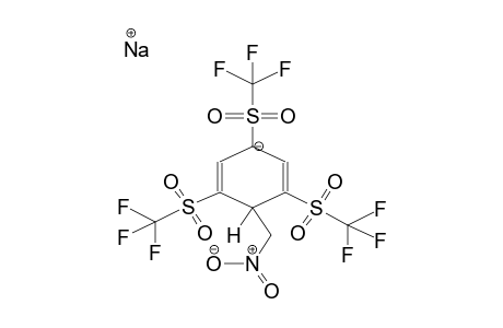 SODIUM 2,4,6-TRIFLUOROMETHYLSULPHONYL-1-HYDRO-1-NITROMETHYLBENZOLONATE