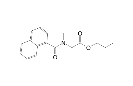 Sarcosine, N-(1-naphthoyl)-, propyl ester