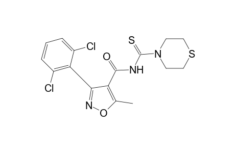 N-{[3-(2,6-dichlorophenyl)-5-methyl-4-isoxazolyl]carbonyl}thio-4-thiomorpholinecarboxamide