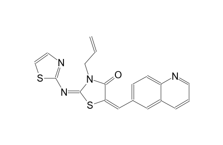 4-thiazolidinone, 3-(2-propenyl)-5-(6-quinolinylmethylene)-2-(2-thiazolylimino)-, (2E,5E)-