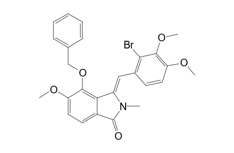 (Z)-4-BENZYLOXY-3-(2-BROMO-3,4-DIMETHOXY-BENZYLIDENE)-5-METHOXY-2-METHYL-2,3-DIHYDRO-1H-ISOINDOL-1-ONE