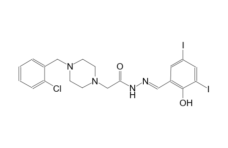 2-[4-(2-chlorobenzyl)-1-piperazinyl]-N'-[(E)-(2-hydroxy-3,5-diiodophenyl)methylidene]acetohydrazide