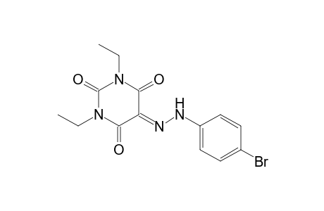 5-[(4-bromophenyl)hydrazinylidene]-1,3-diethyl-1,3-diazinane-2,4,6-trione