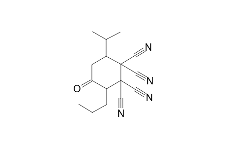 1,1,2,2-cyclohexanetetracarbonitrile, 6-(1-methylethyl)-4-oxo-3-propyl-