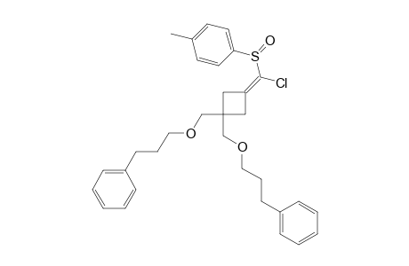 3,3-Bis(3-phenylpropoxymethyl)-1-[chloro(p-tolylsulfinyl)methylidene]cyclobutane